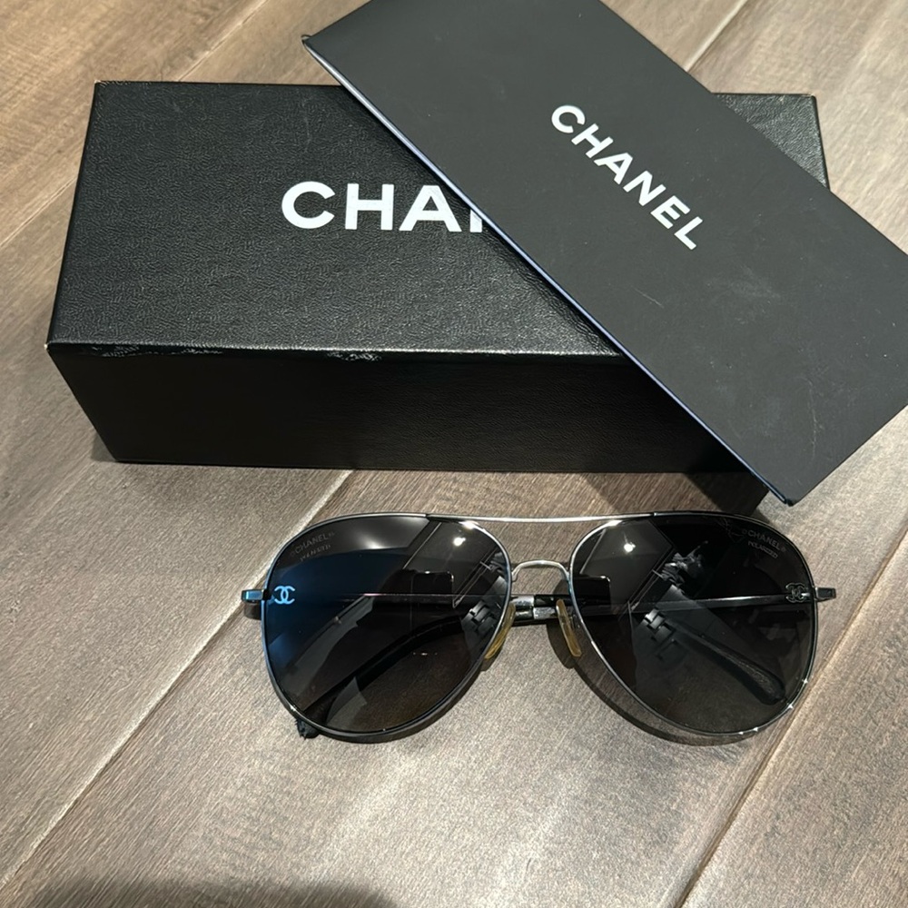 Chanel aviator sunglasses